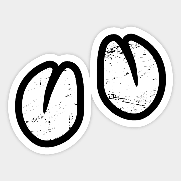 Cute Goat Hoof Prints Sticker by MeatMan